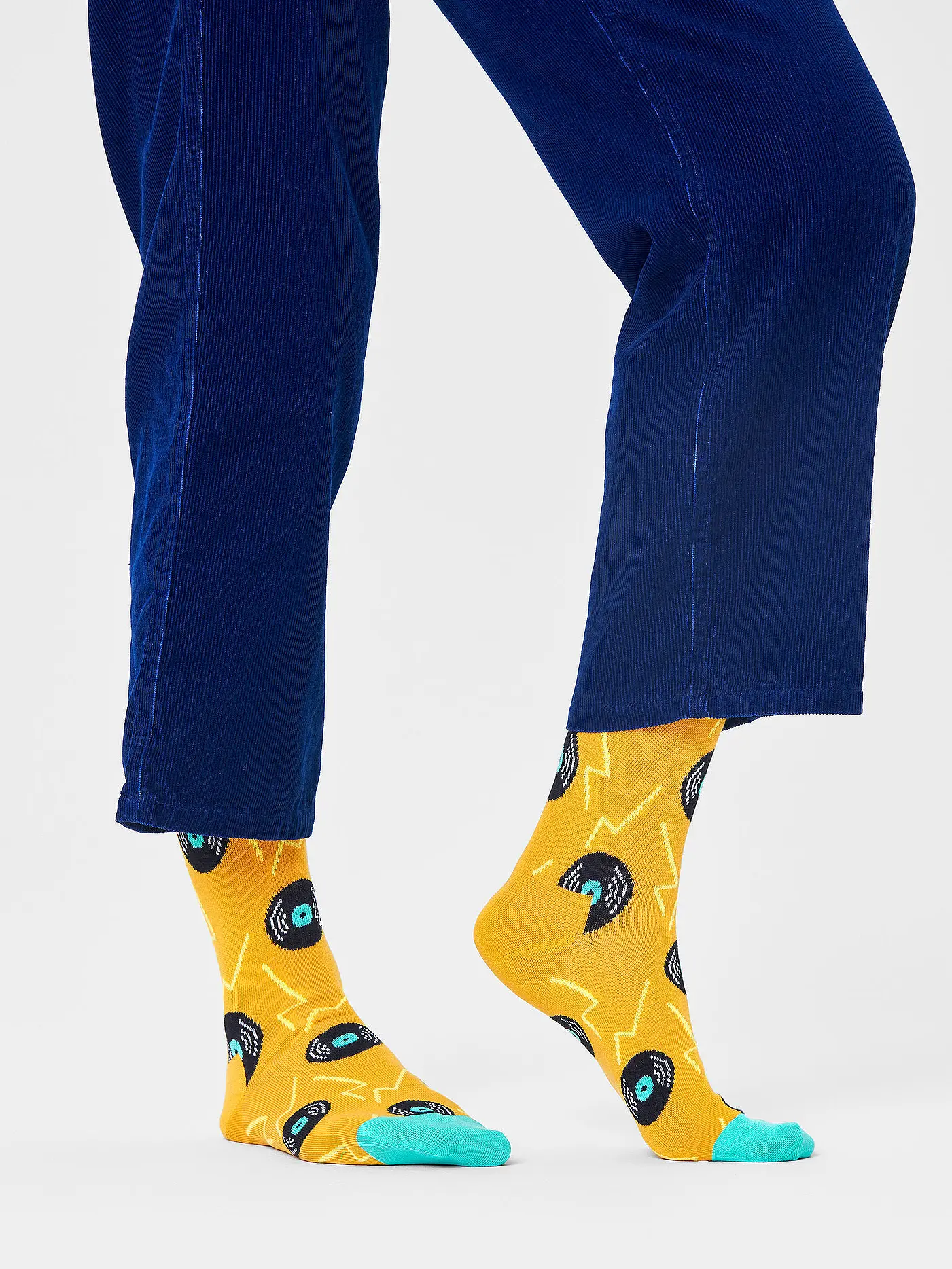 HAPPY SOCKS | Herren Socken VINYL dark yellow | 